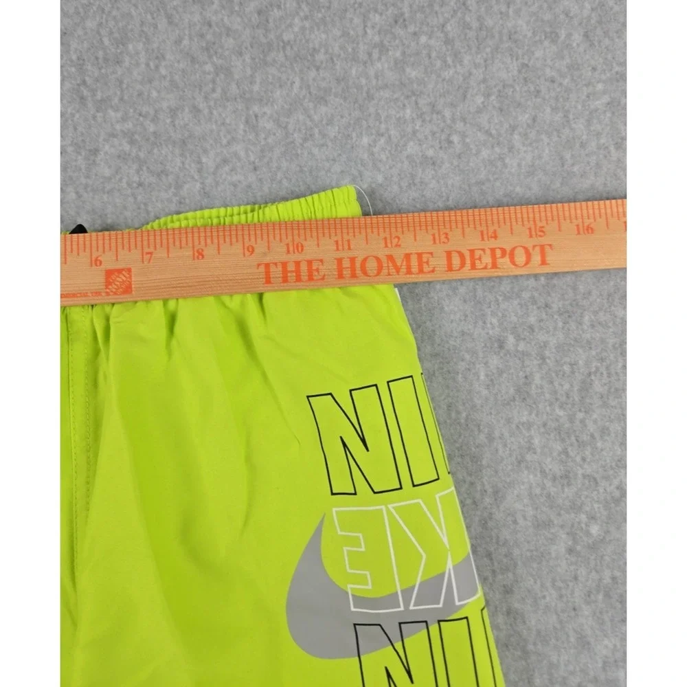 Nike Swim Boys Size Large‎ Swimming Trunks Shorts Green Logo Bathing Suit NEW